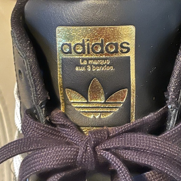 SZ 9 Adidas Superstar Core Black White Shell 2019 - Picture 2 of 12